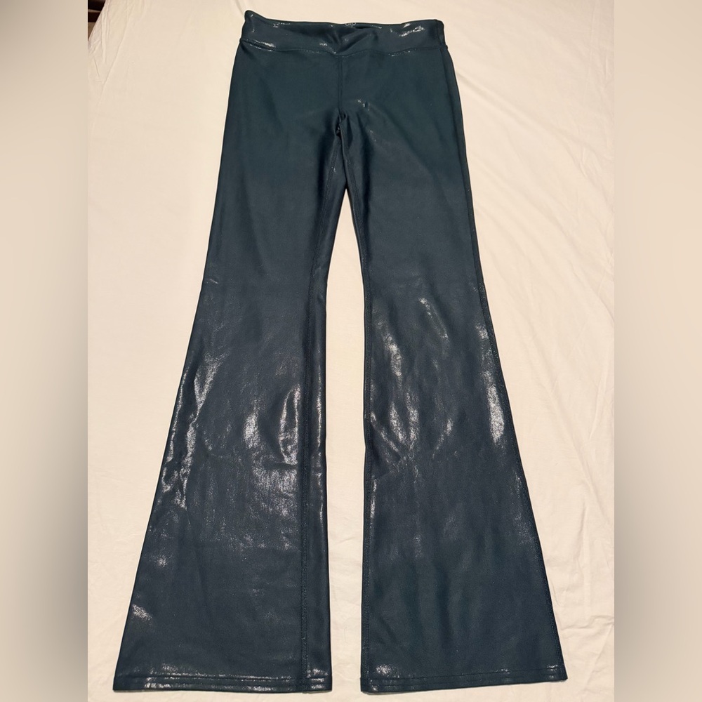 ALO Yoga Shiny Dark Teal Leggings